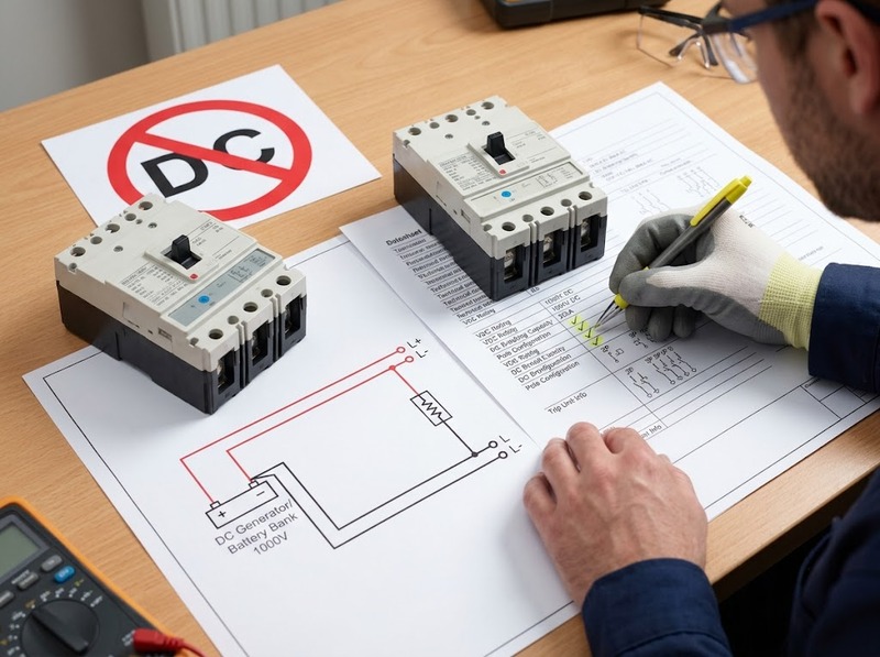 Có thể dùng MCCB AC cho mạch DC không?